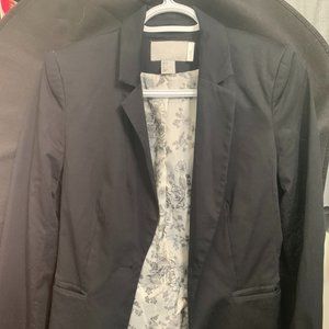 Black Blazer with floral lining